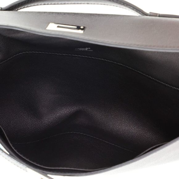 Hermes Kelly Cut Pochette Evercolor Black - Picture 6 of 7
